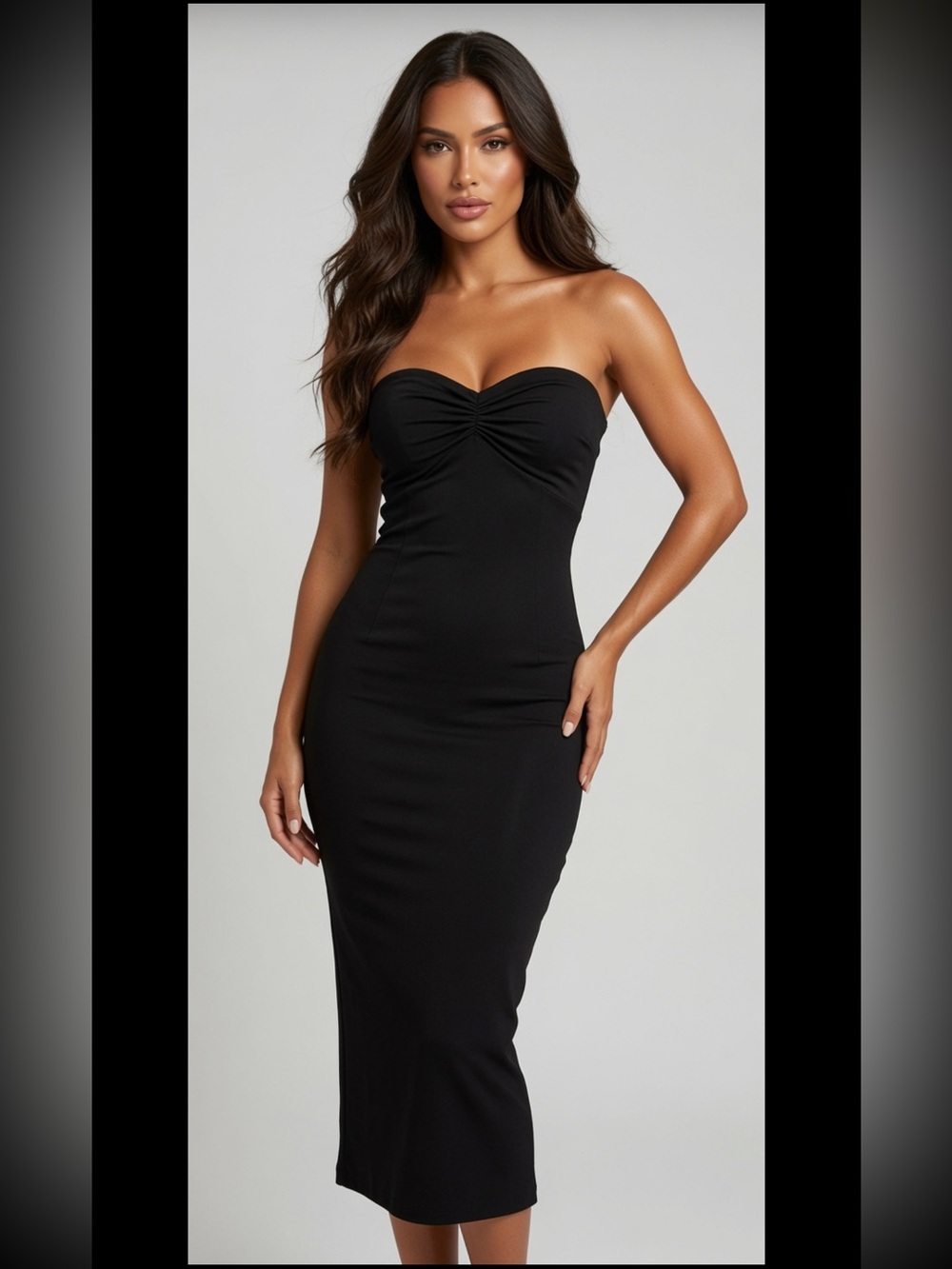 Dolce & Gabbana Sheer Black Strapless Dress Size XS/Small $1285